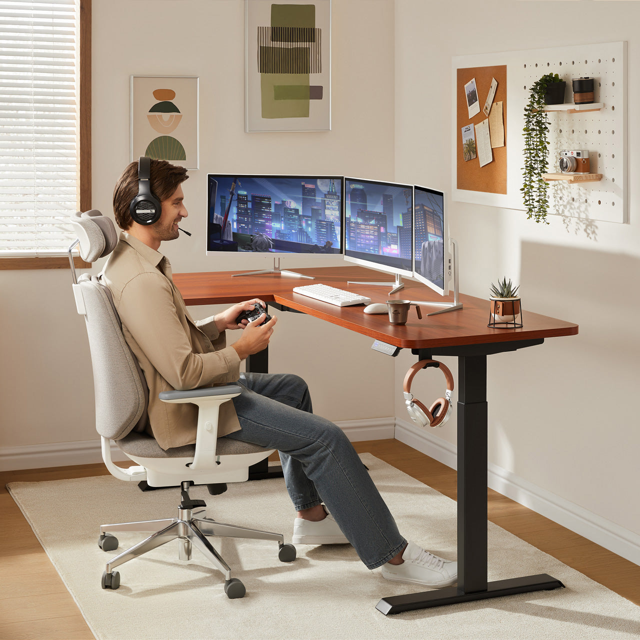 WalkingPad L Shaped Standing Desk