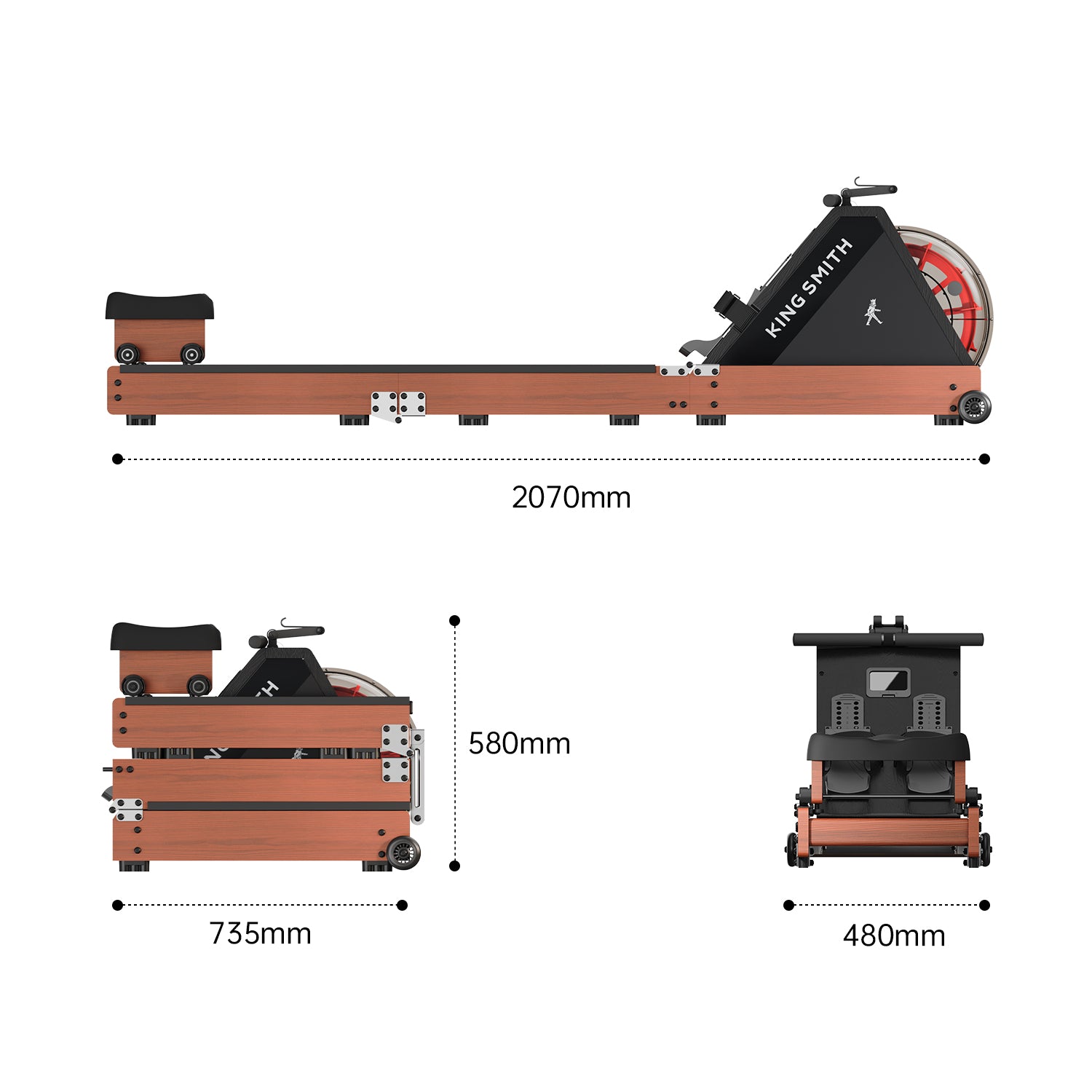 WR20 Foldable Water Rowing Machine