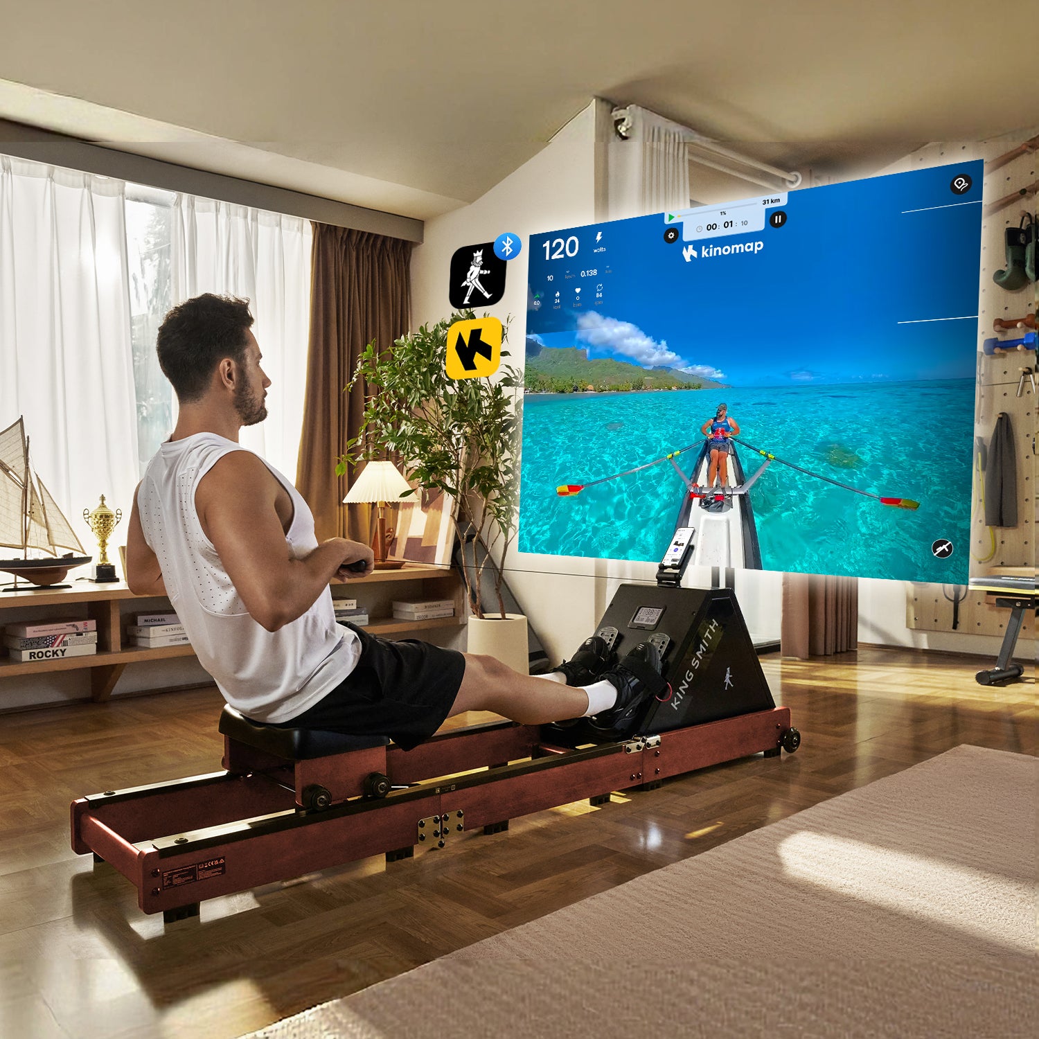 WR20 Foldable Water Rowing Machine