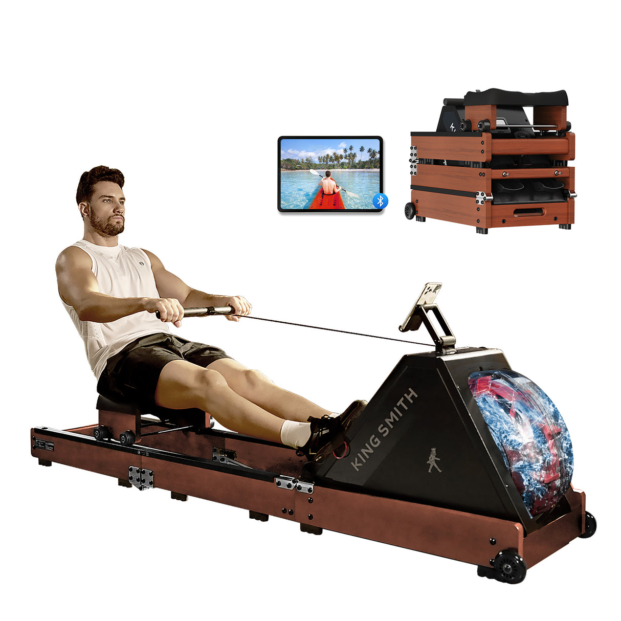 WR20 Foldable Water Rowing Machine