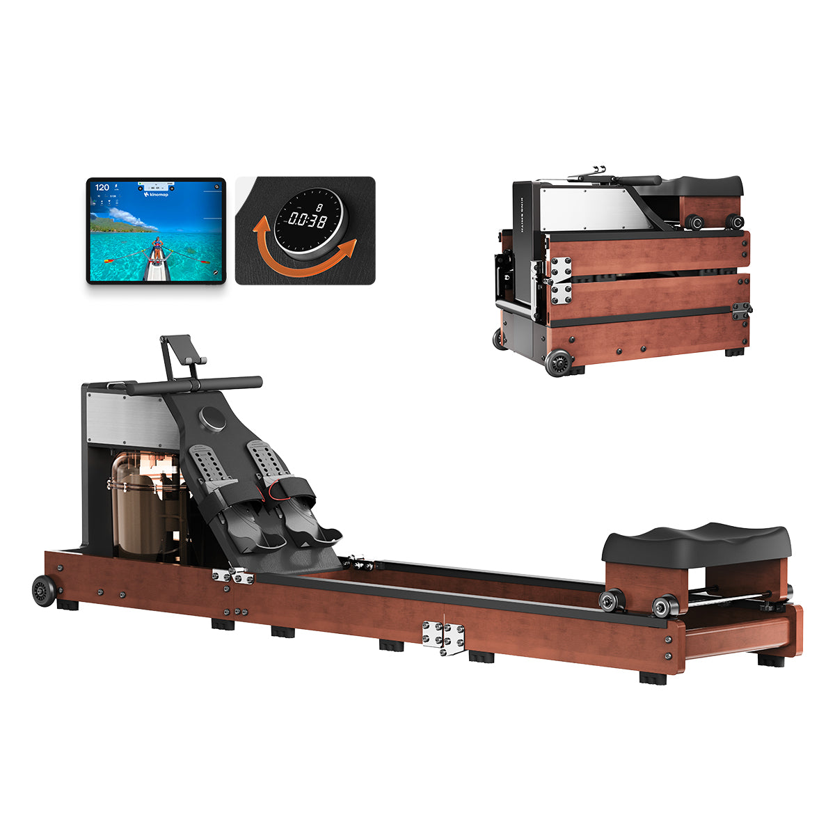 WM10 Foldable Water & Magnetic Rowing Machine