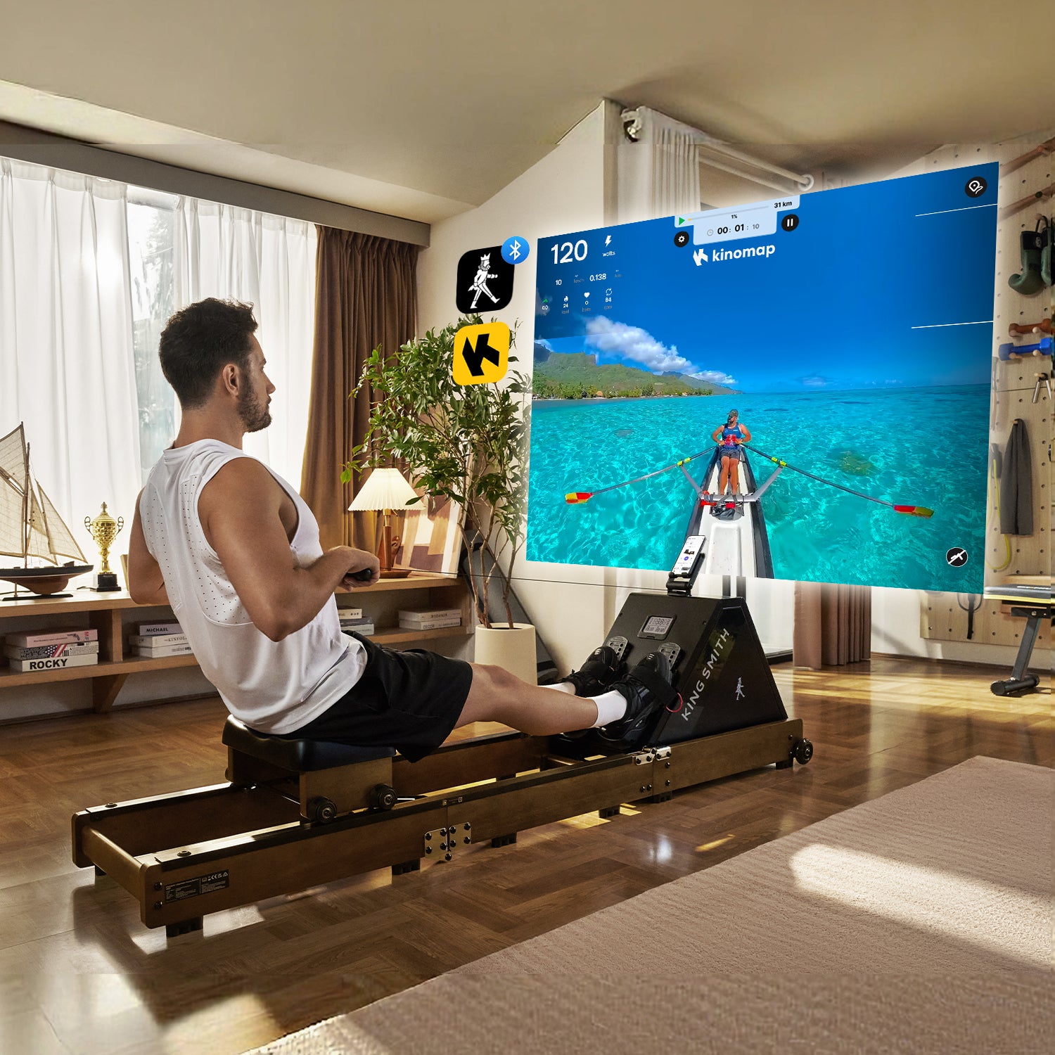 WR20 Foldable Water Rowing Machine