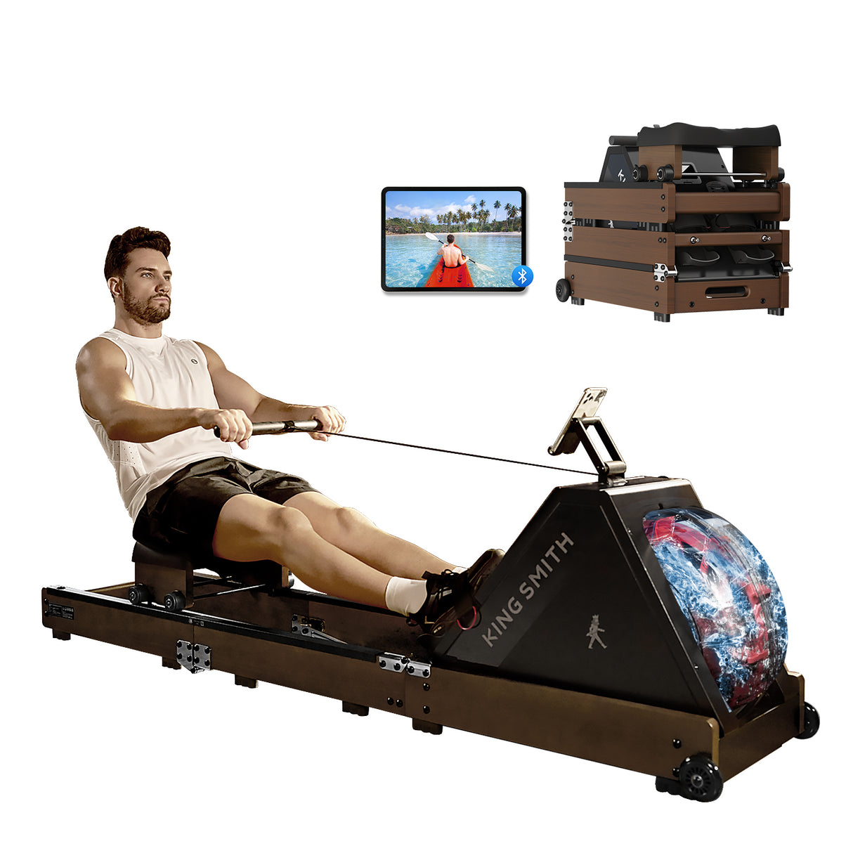 WR20 Foldable Water Rowing Machine