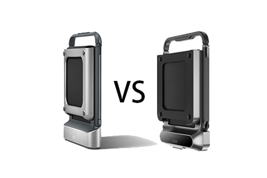 WalkingPad R1 Pro and R2 side by side comparison