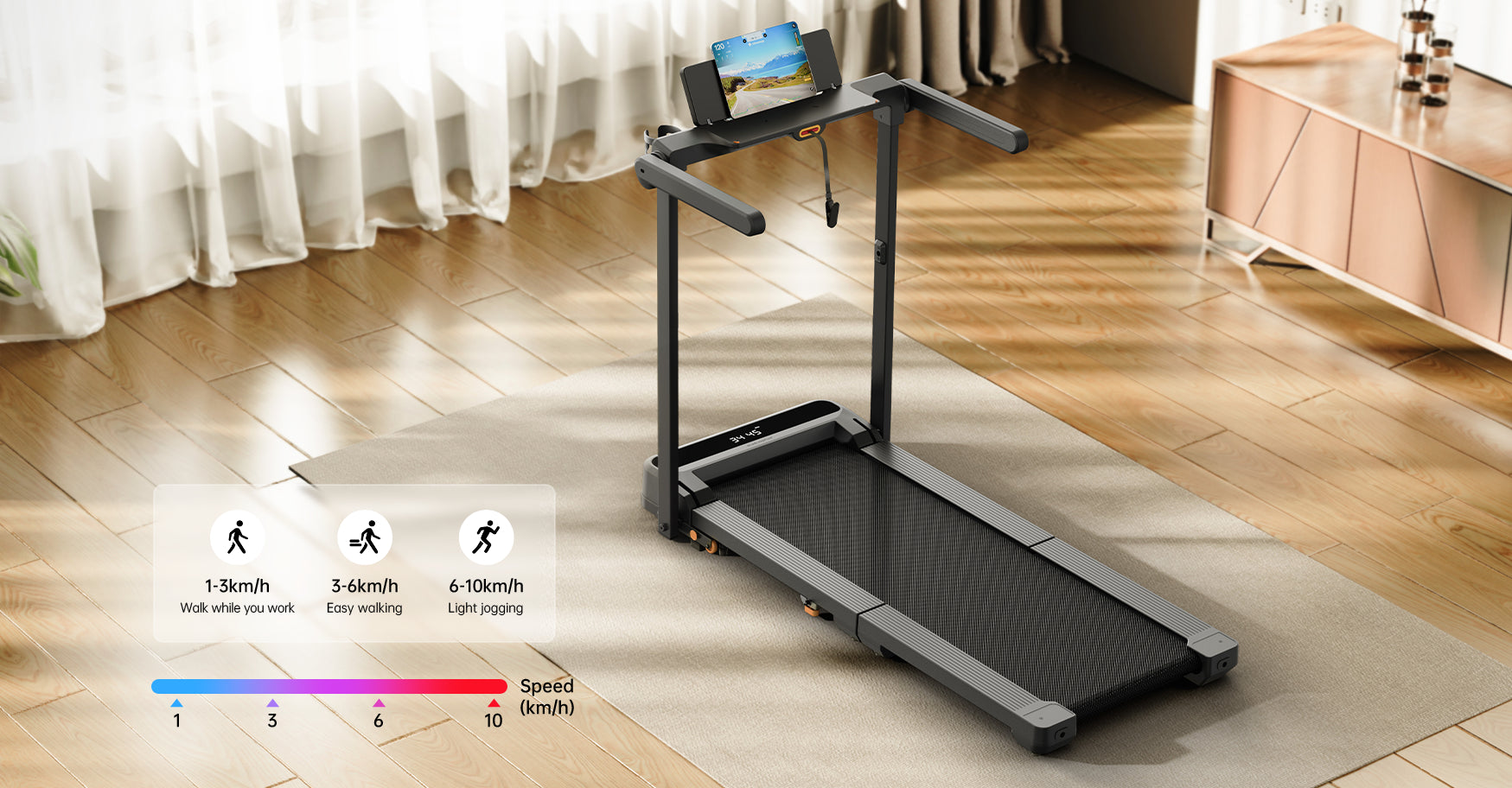 WalkingPad MX10 Speed Range 1-10KPH