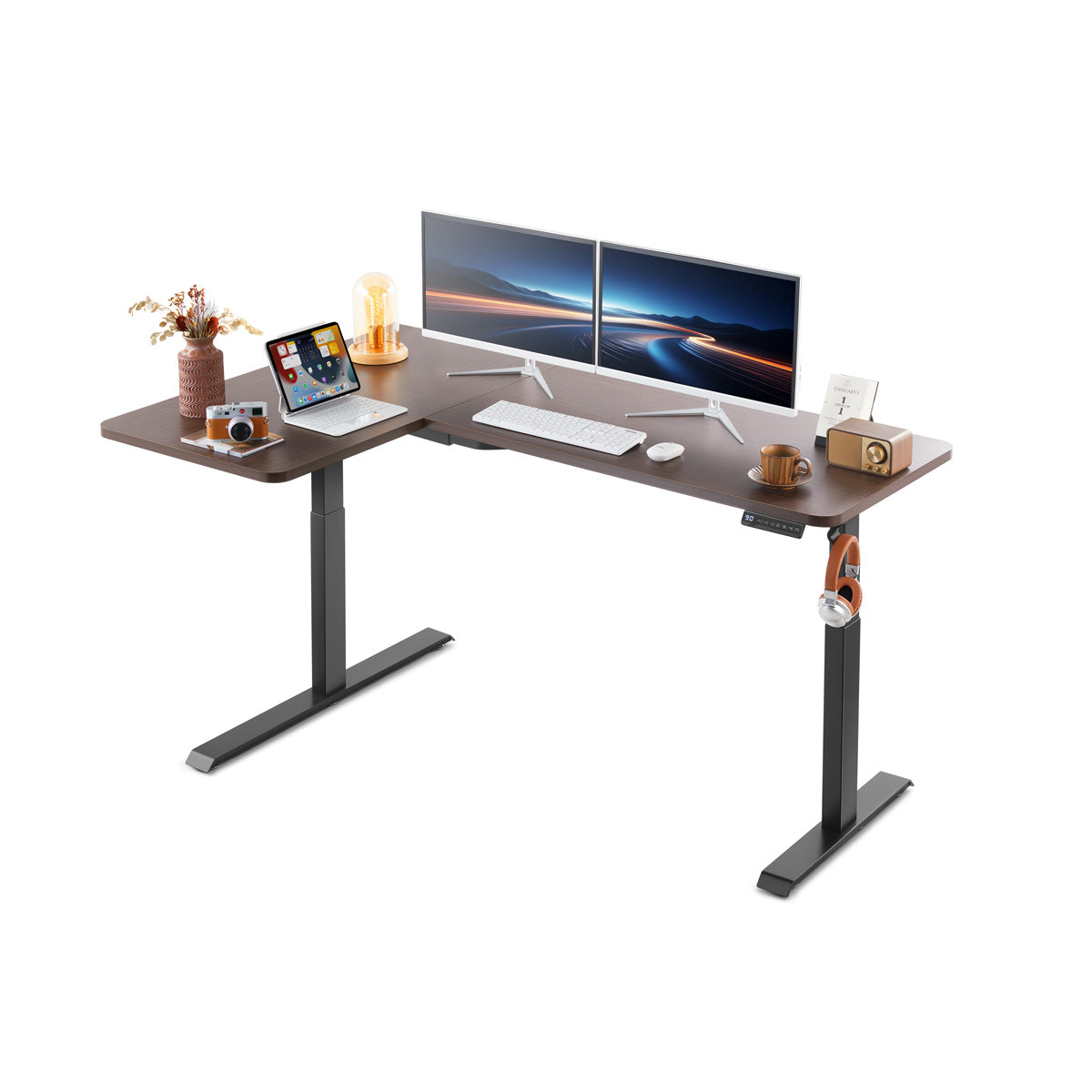 WalkingPad L Shaped Computer Desk Home Office Corner Desk(NEW)