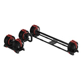 54 lb Adjustable Dumbbell, Barbell, and Kettlebell Set