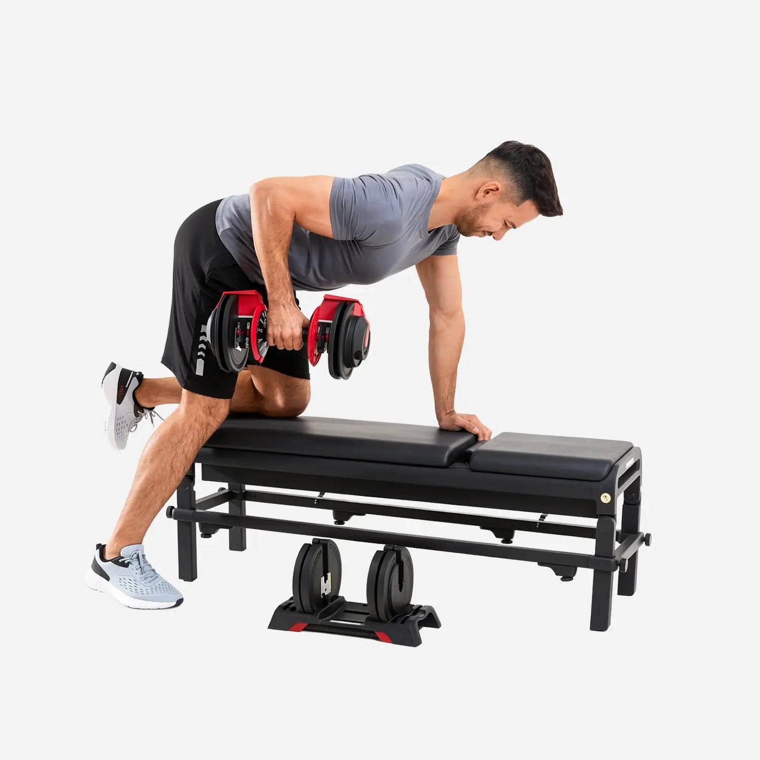 24 KG Adjustable Dumbbell, Barbell, and Kettlebell Set