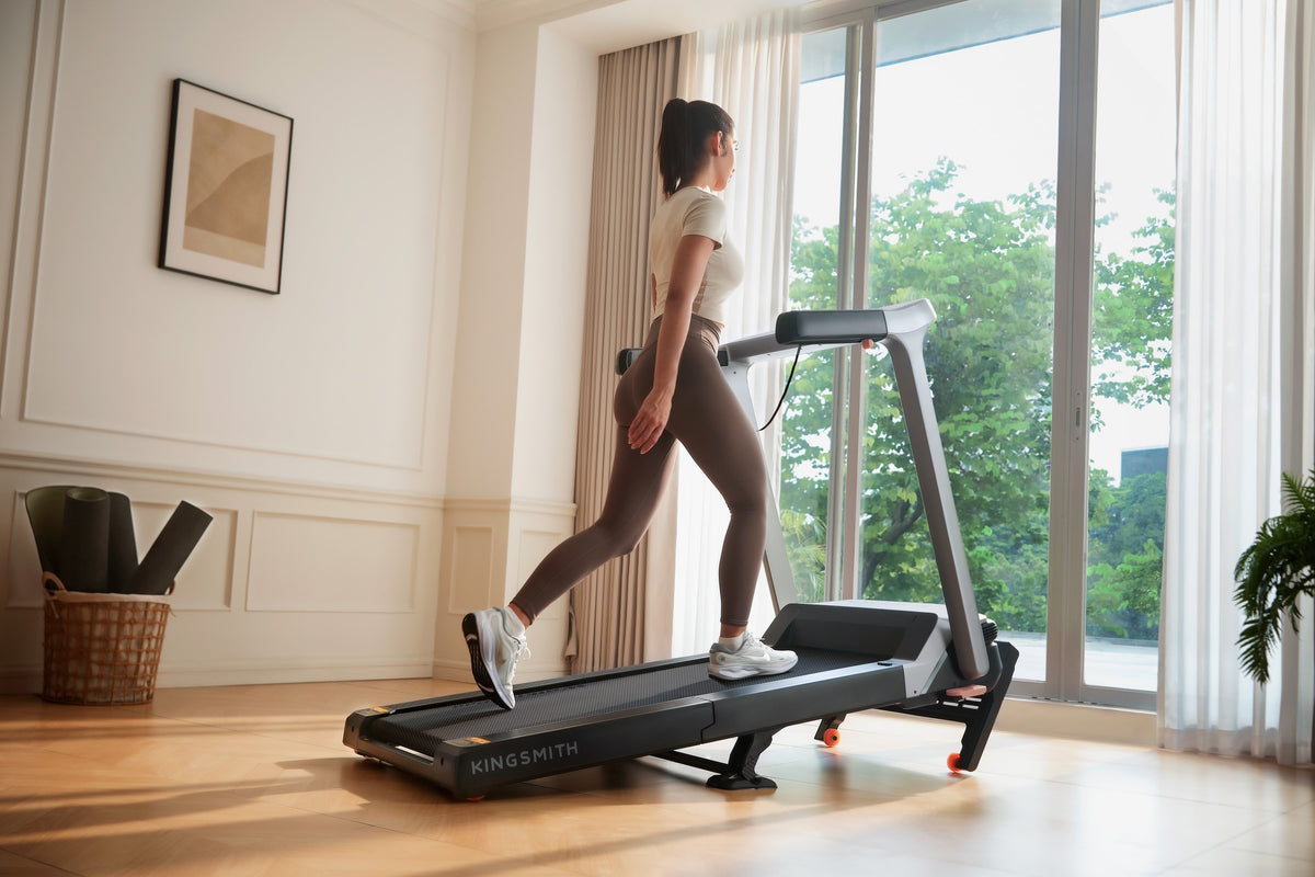 WalkingPad G5i running treadmill in living room