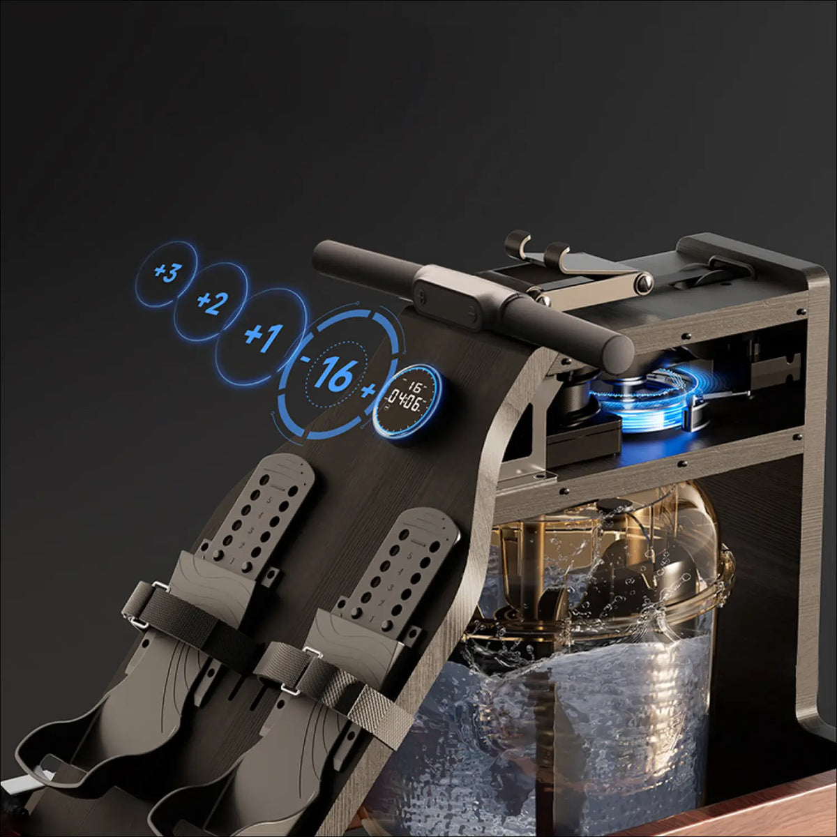 WM10 Pro TriFold Water-Magnetic Rower