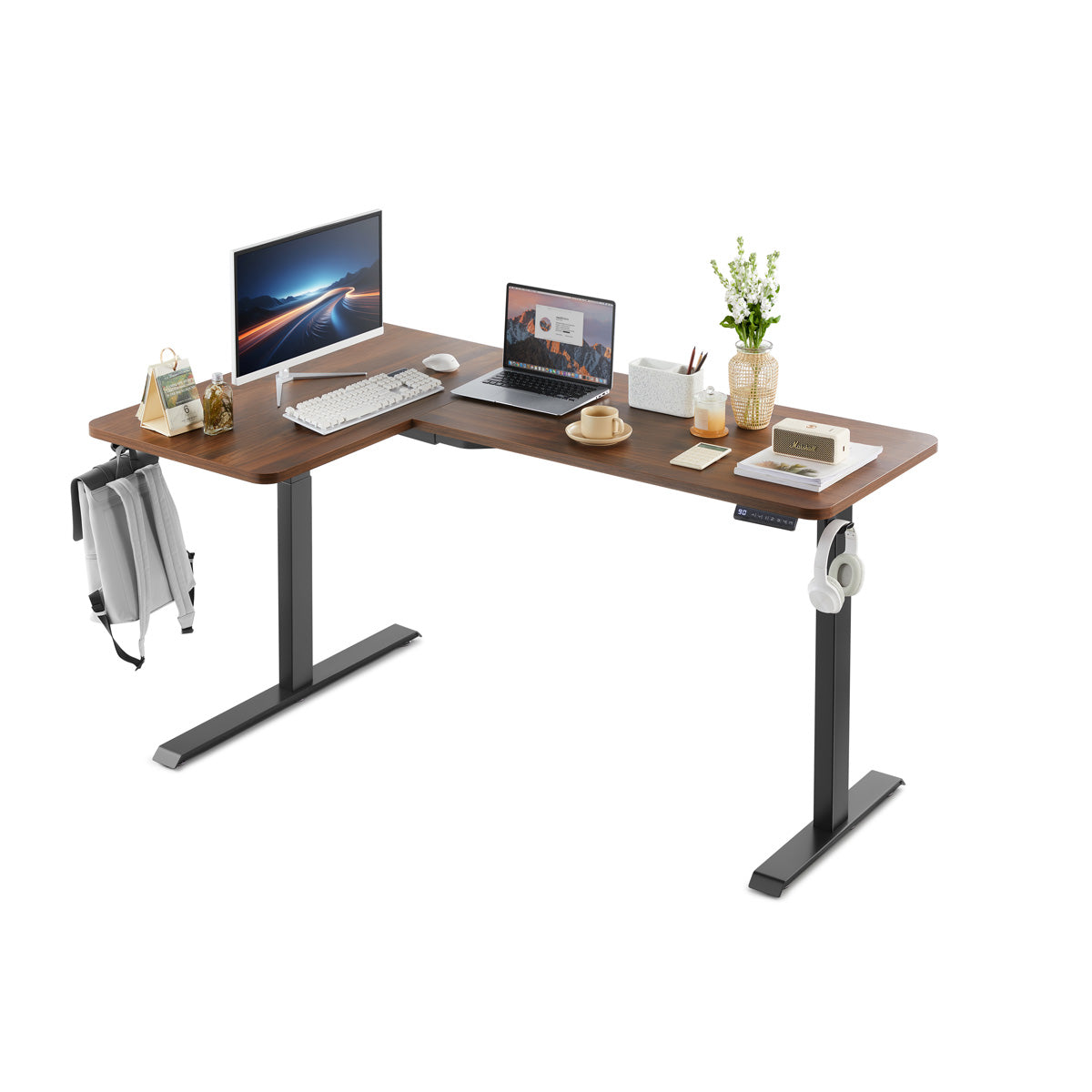 WalkingPad L Shaped Computer Desk Home Office Corner Desk(NEW)