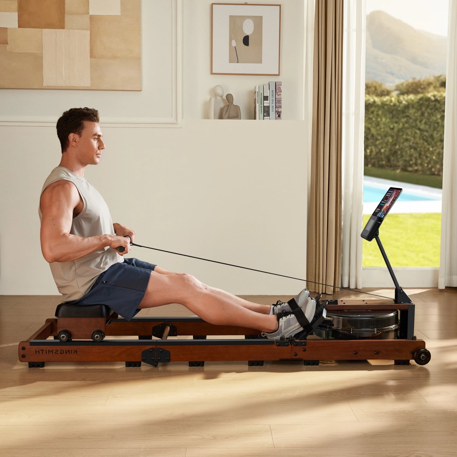 WR3L Tri fold Water Rowing Machine